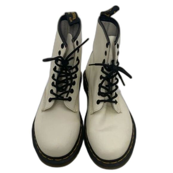 Dr. Martens Unisex Adults 1460 White Leather Lace-Up Combat Boots Size EU 39 W8 - Picture 3 of 8